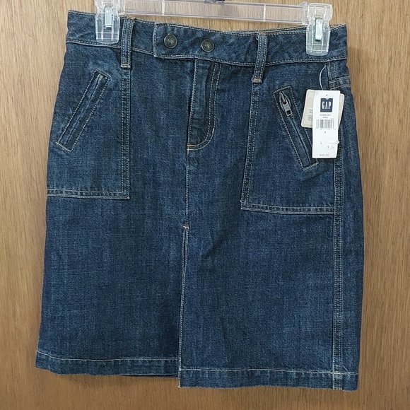 BNWT Gap Denim Jean Skirt Size 1 Y2K Vintage - Picture 1 of 6